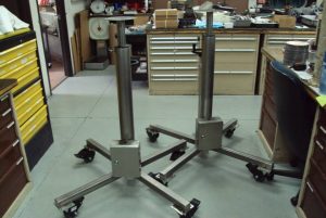 Custom Stainless camera stands for Cape Canaveral to film launch