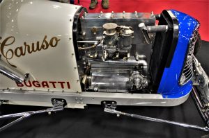 Caruso Bugatti at Ivan Dutton display at the Retromobile in France Feb, 2019