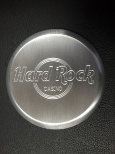 Custom valet marker for the Hard Rock casino