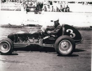 Eddie Russo in the Caruso #3 Sprint car